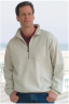 1/2 Zip Sanded Jersey Fleece