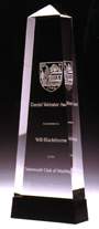 Achievement Peaked Pillar Acrylic Award