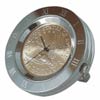 Silver Desk Clock with Stand, Gold Eagle Dollar Co