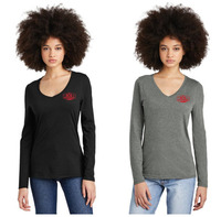 1Adventure - District Women’s Perfect Tri Long Sleeve V-Neck Tee